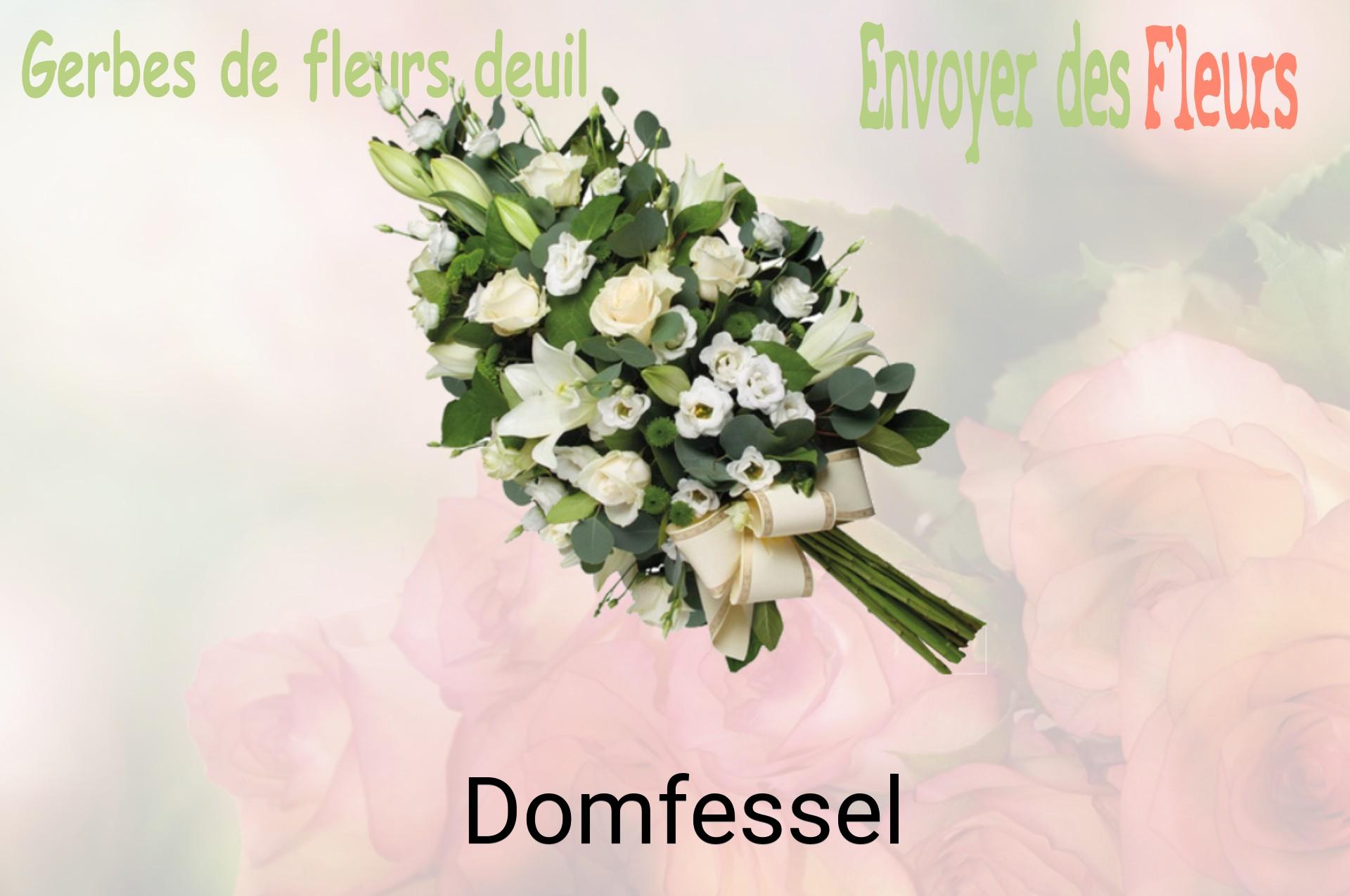 Gerbe de fleurs de deuil livrée à Domfessel
